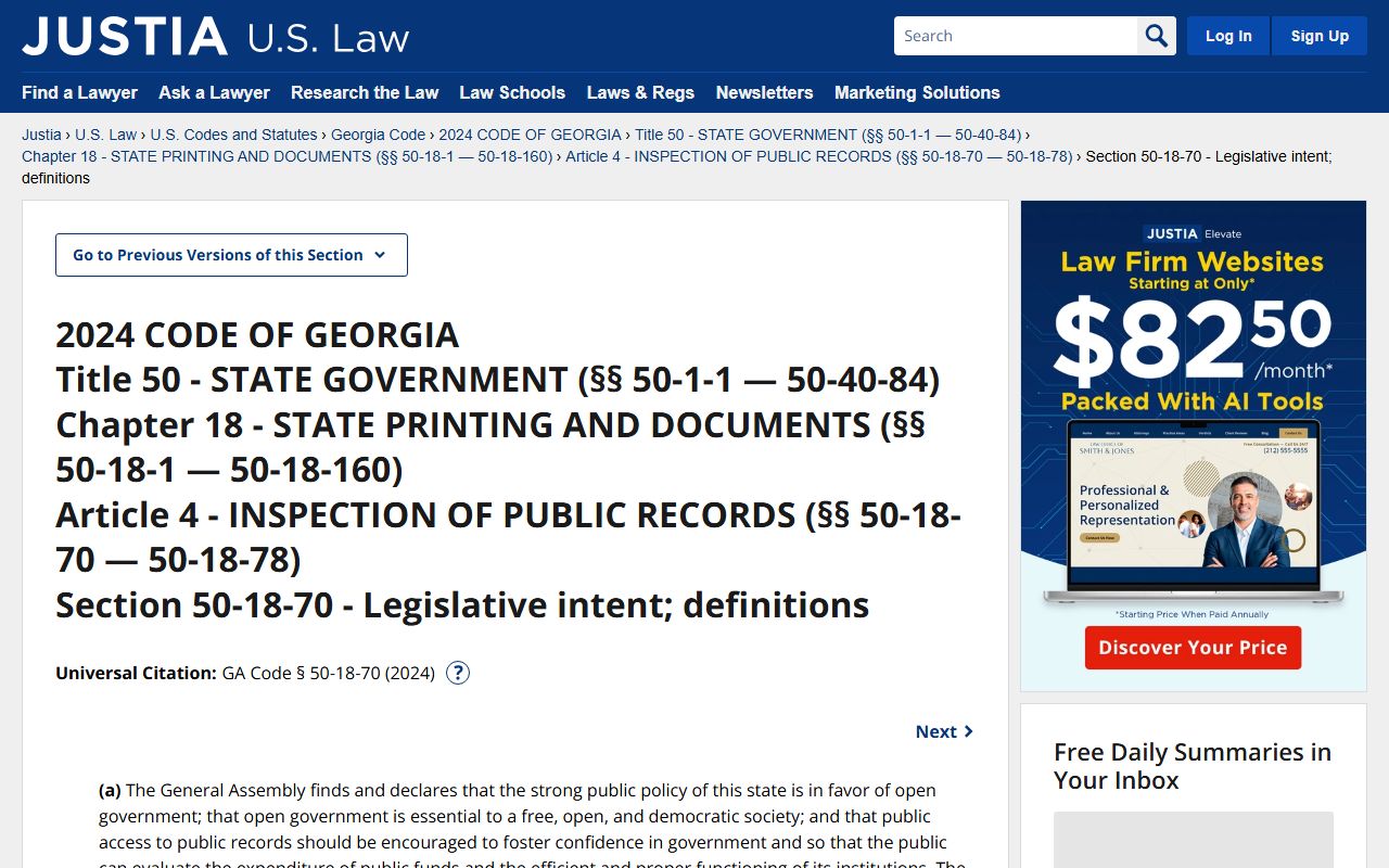 Irwin County court records Georgia Open Records Act source