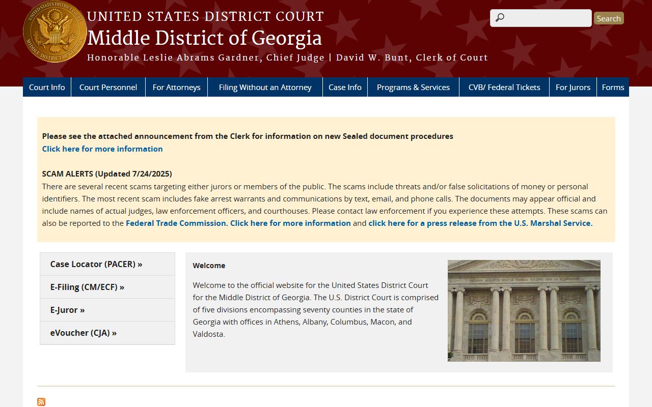 Irwin County Superior Court page federal Middle District of Georgia distinction